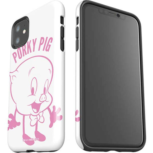 Looney Tunes Porky Pig Big Head iPhone 11 Impact Case