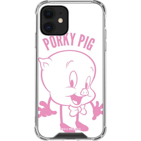 Looney Tunes Porky Pig Big Head iPhone 12 Mini Clear Case