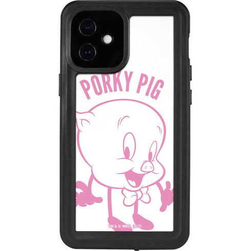 Looney Tunes Porky Pig Big Head iPhone 12 Mini Waterproof Case