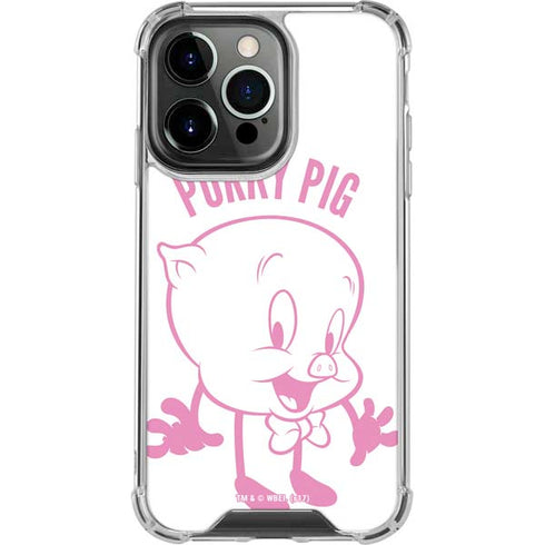 Looney Tunes Porky Pig Big Head iPhone 13 Pro Clear Case