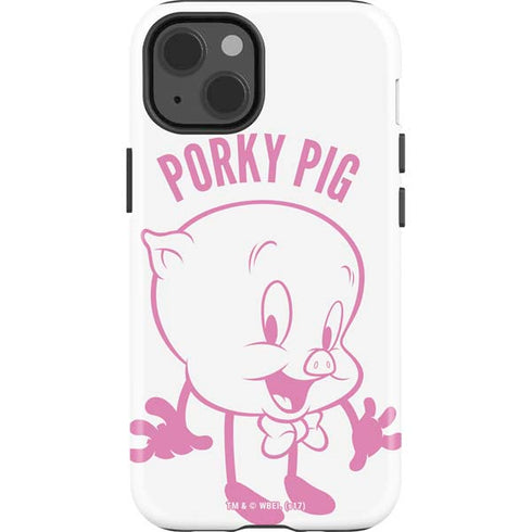Looney Tunes Porky Pig Big Head iPhone 15 Impact Case