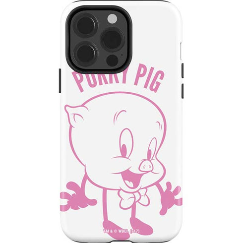 Looney Tunes Porky Pig Big Head iPhone 15 Pro Impact Case