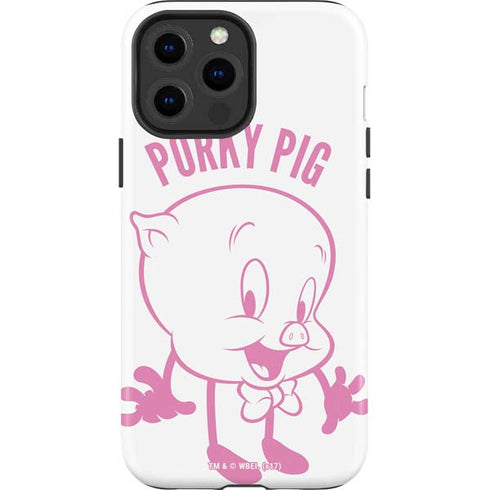 Looney Tunes Porky Pig Big Head iPhone 15 Pro Max Impact Case