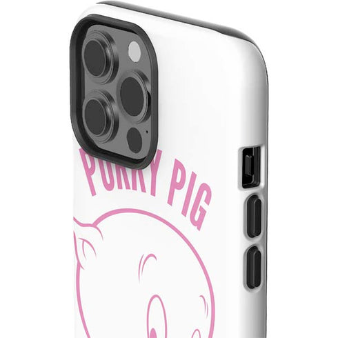 Looney Tunes Porky Pig Big Head iPhone 15 Pro Max Impact Case