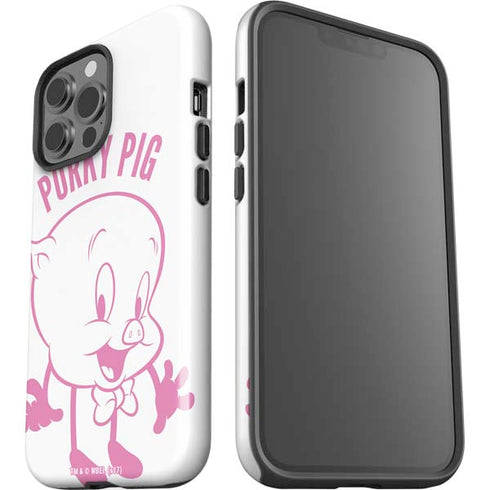 Looney Tunes Porky Pig Big Head iPhone 15 Pro Max Impact Case