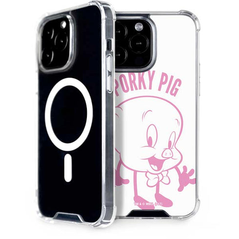 Looney Tunes Porky Pig Big Head iPhone 15 Pro Max MagSafe Case
