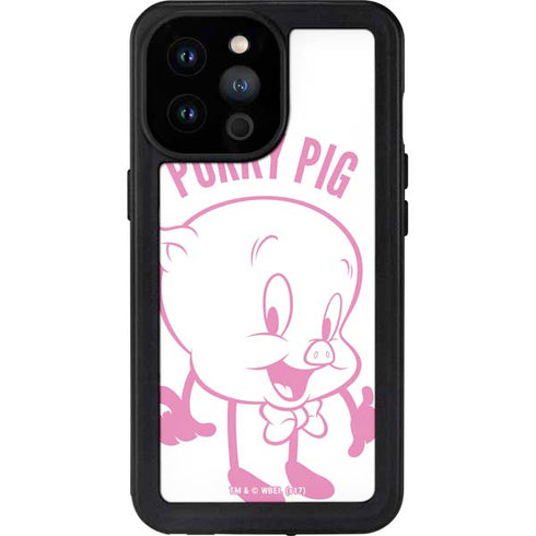 Looney Tunes Porky Pig Big Head iPhone 14 Pro Max Waterproof Case