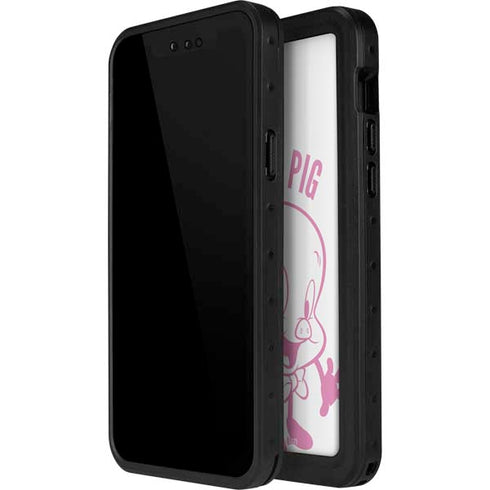 Looney Tunes Porky Pig Big Head iPhone 14 Pro Max Waterproof Case
