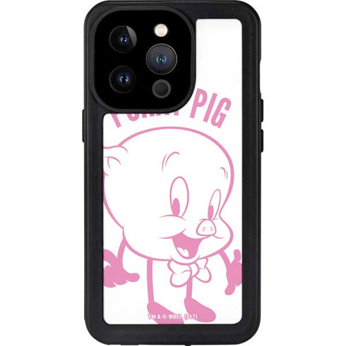 Looney Tunes Porky Pig Big Head iPhone 14 Pro Waterproof Case
