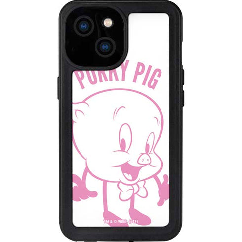 Looney Tunes Porky Pig Big Head iPhone 15 Waterproof Case
