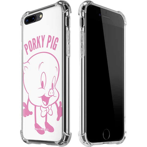 Looney Tunes Porky Pig Big Head iPhone 7/8 Plus Clear Case