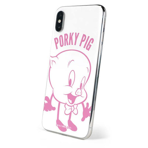 Looney Tunes Porky Pig Big Head iPhone X Skin