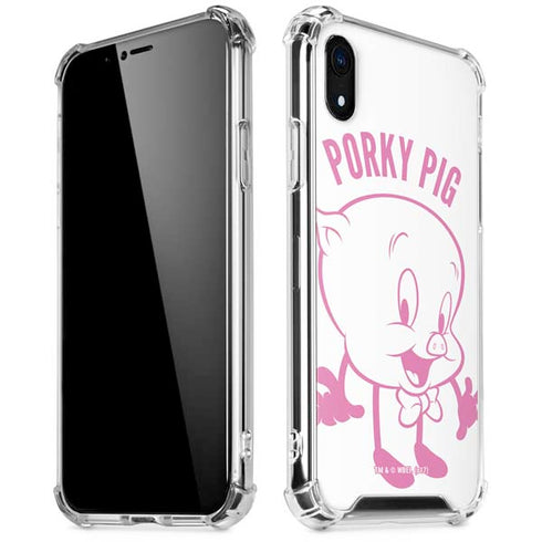 Looney Tunes Porky Pig Big Head iPhone XR Clear Case
