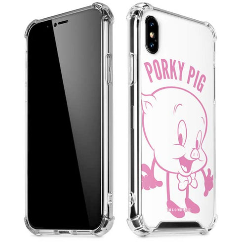 Looney Tunes Porky Pig Big Head iPhone XS Max Clear Case