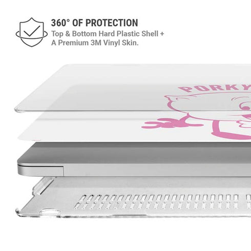 Looney Tunes Porky Pig Big Head MacBook Air 15in (2023-2025) Case plus Skin