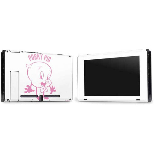 Looney Tunes Porky Pig Big Head Nintendo Switch Bundle Skin