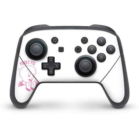Looney Tunes Porky Pig Big Head Nintendo Switch Pro Controller Skin