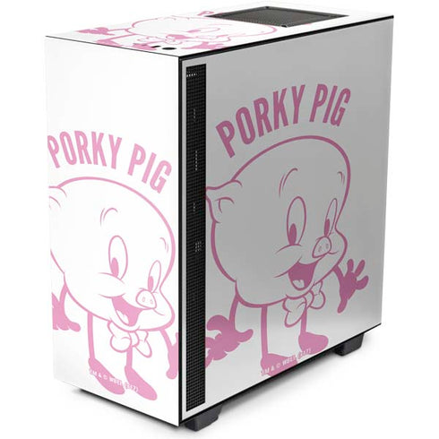 Looney Tunes Porky Pig Big Head NZXT H510 Compact ATX Mid-Tower Case Skin