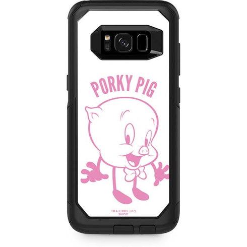 Looney Tunes Porky Pig Big Head Otterbox Commuter Galaxy Skin