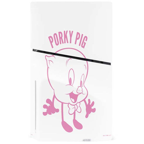 Looney Tunes Porky Pig Big Head PS5 Slim Disk Console Skin