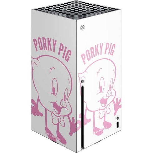Looney Tunes Porky Pig Big Head Xbox Series X Console Skin