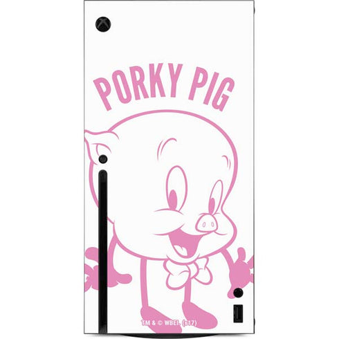 Looney Tunes Porky Pig Big Head Xbox Series X Console Skin