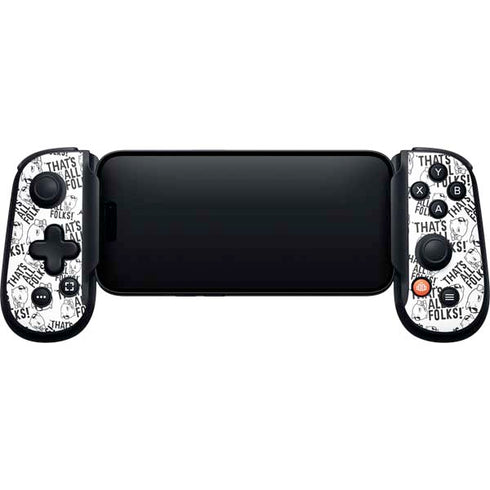 Looney Tunes Porky Pig Black and White Backbone One for iPhone Game Controller Skin