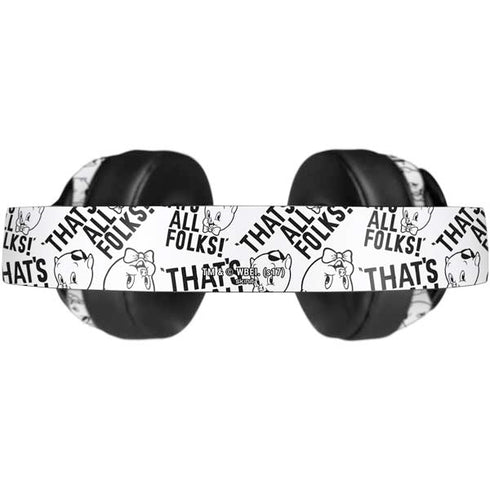 Looney Tunes Porky Pig Black and White Beats Solo Pro Skin