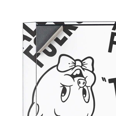 Looney Tunes Porky Pig Black and White Corsair 4000D Tempered Glass Mid-Tower ATX Case Skin