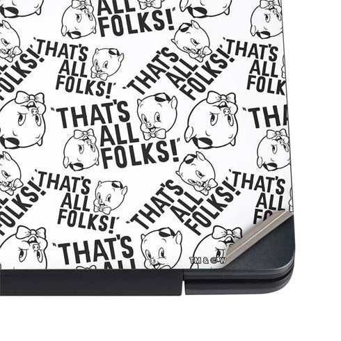 Looney Tunes Porky Pig Black and White Dell Vostro Skin