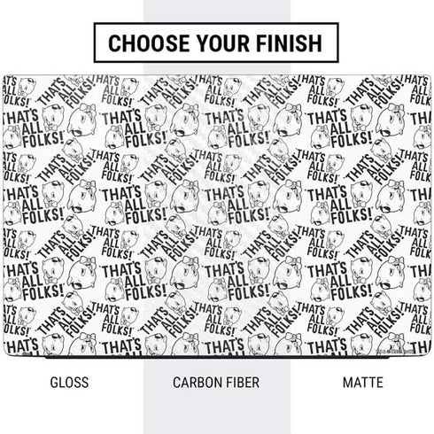 Looney Tunes Porky Pig Black and White Dell Vostro Skin