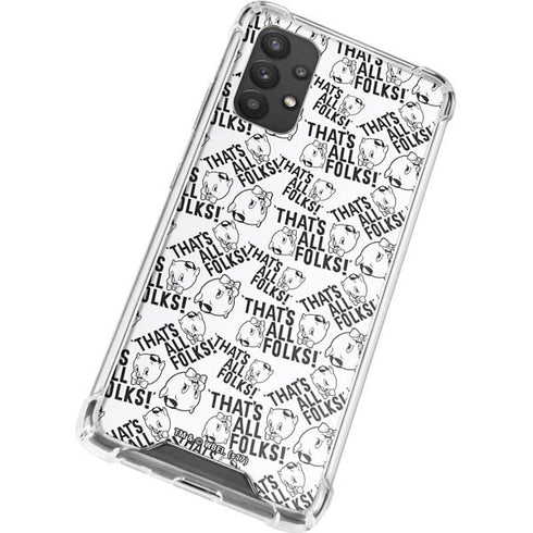Looney Tunes Porky Pig Black and White Galaxy A32 5G Clear Case