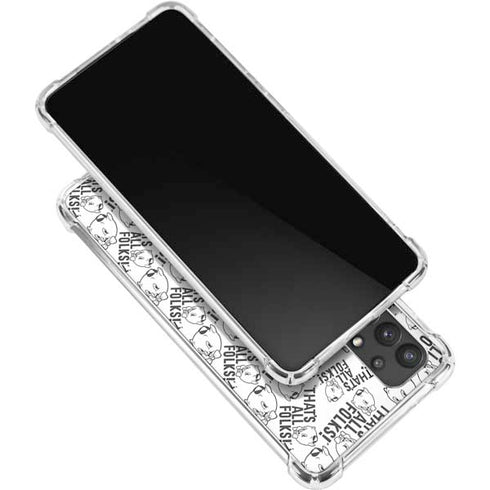 Looney Tunes Porky Pig Black and White Galaxy A32 5G Clear Case