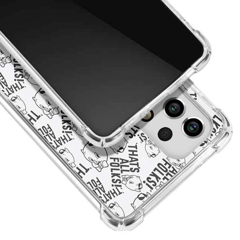 Looney Tunes Porky Pig Black and White Galaxy A33 5G Clear Case