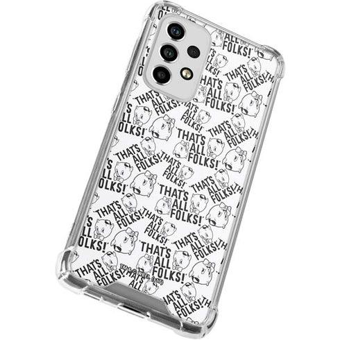 Looney Tunes Porky Pig Black and White Galaxy A53 5G Clear Case