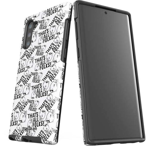 Looney Tunes Porky Pig Black and White Galaxy Note 10 Pro Case