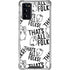 Looney Tunes Porky Pig Black and White Galaxy Note20 5G Clear Case