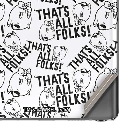 Looney Tunes Porky Pig Black and White Galaxy Note20 5G Skin