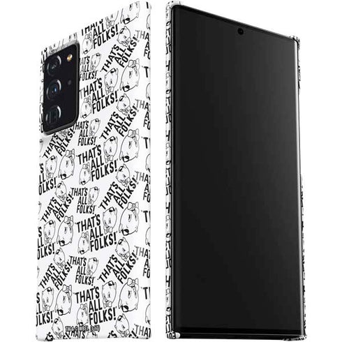 Looney Tunes Porky Pig Black and White Galaxy Note20 Ultra 5G Lite Case