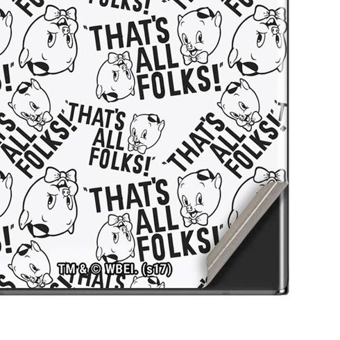 Looney Tunes Porky Pig Black and White Galaxy Note20 Ultra 5G Skin