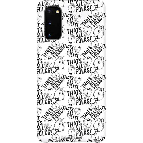 Looney Tunes Porky Pig Black and White Galaxy S20 Lite Case