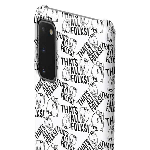 Looney Tunes Porky Pig Black and White Galaxy S20 Lite Case