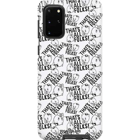 Looney Tunes Porky Pig Black and White Galaxy S20 Plus Pro Case