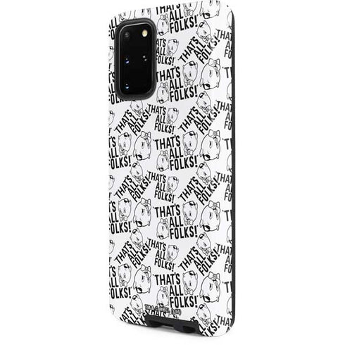 Looney Tunes Porky Pig Black and White Galaxy S20 Plus Pro Case