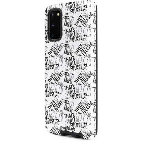 Looney Tunes Porky Pig Black and White Galaxy S20 Pro Case