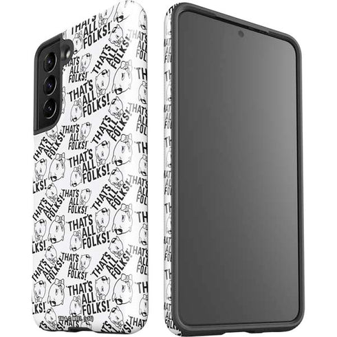 Looney Tunes Porky Pig Black and White Galaxy S21 5G Pro Case