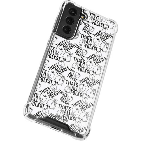 Looney Tunes Porky Pig Black and White Galaxy S21 FE Clear Case