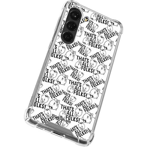 Looney Tunes Porky Pig Black and White Galaxy S23 Clear Case