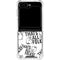Looney Tunes Porky Pig Black and White Galaxy Z Flip5 5G Clear Case