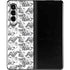 Looney Tunes Porky Pig Black and White Galaxy Z Fold3 5G Skin
